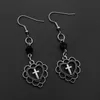 The Sun Moon Star Charm Earrings Tibetan Silver Hoop Boho Pagan Gift Celestial Earring