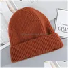 Beanie/Skull Caps Casual Womens Beanie Hat Varma Autumn Women Knit Cap For Girls Spring Hats Female Street Drop Delivery Fashion Accessories