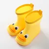 Bottes enfants bottes de pluie bottes en caoutchouc enfants chaussures d'eau PVC bébé dessin animé imperméable antidérapant chaud hiver 230721