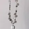 Choker riteye tandchokare y2k smycken för kvinnor metallkedjor pärlor hänge halsbindning