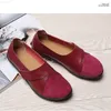 Отсуть обувь женская квартира Loafers Shoes Soft подлинная кожаная повседневная обувь Большой размер 35-44 Mocassin Boat Shoes For Women Hook Loop de Mujer L230724