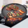 Barbecue Grills DEOUNY 3 Forme 32cm Coréen Maifan Pierre Grill Pan Antiadhésif Portable Ménage En Plein Air Barbecue Plaque Sans Fumée Plateau En Aluminium 230721