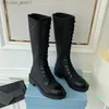 Boots Designer -Bomen Buto Black Platform Buty nad skórzanym kolanem but White Cowboy Chelsea Bot Ada Women Z230724