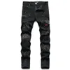 Mode mager mens jeans 614 raka smala elastiska jean män casual cyklist amiiri grå jeans manlig stretch denim byxor klassiska byxor jeans jeans häll les hommes