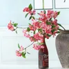 Fiori decorativi Artificiale 3D Seta Begonia Fiore Decorazioni di nozze Casa Soggiorno El Centro commerciale Pianta di simulazione Ramo lungo Falso