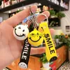 Keychains Lanyards Cartoon Smiley Keychain Cute Smile Fashion Men And Women School Bag Ornaments Creative Small Gifts Car Accessories J230724