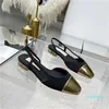 Designer - pantofola per donna diapositive sandalo sandali estivi scarpe gattino tacco grosso classico spiaggia casual donna pantofole cursori sandali da spiaggia 35-40