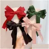 Клипы для волос Barrettes Vintage Bow for Women Girl