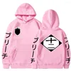 Men's Hoodies Anime Bleach Pocket Loose Pullover Men Women Hoodie Spring Winter Streetwear