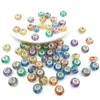 Resin Big Hole Round Rhinestone Beads Loose Spacer Bead For Diy Jewelry Making Bracelet Necklace 10Pcs/Set Drop Delivery