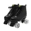 Patins à roulettes en ligne Patins à roulettes Chaussures Microfibre Cuir PU Caoutchouc Adulte Hommes Femmes Unisexe Quad 4 Roues Patinage Coulissant Sport Formation Chaussures HKD230720