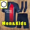 23 24サッカージャージMbappe Hakimi Sergio Ramos Wijnaldum Football Shird 2023 2024 Men Kids Kit Sets Setsion