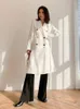 Costumes pour femmes TPJB femmes Double boutonnage blanc Blazer manteau cranté à manches longues costume ample veste mode printemps automne marée vêtements