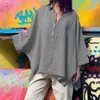Women's Blouses Europe And The United States Batting Loose Cotton Linen Tops Casual Shirt Solid Color Comfortable Large Size Women