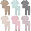 Clothing Sets Essential Summer Baby Girls Clothes Children Clothing Set Boys Top Pullover SweatshirtPants Tracksuit Suits For Kids Costumes 230721