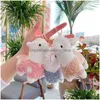 Porte-clés Longes 11Cm Belle Alpaga En Peluche Jouet Doux En Peluche Mignon Mouton Lama Animaux Poupées Porte-clés Cadeau Drop Delivery Mode Acce Dhm7J