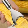Useful Corn Peeler Premium Stainless Steel Kitchen Tool Corn Cutter Peeler Corn Stripper Kernel Cutter