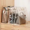 Storage Bags Clear Dust-proof Bag Transparent Dust Organizer Purse Handbag Protector With Magnetic Snap PVC