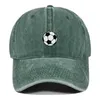 Ball Caps Distressed Football Mom Baseball Cap For Women Adjustable Washed Sun Hat Mama Cork Speaker