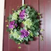 Decorative Flowers Simulated Hydrangea Garlands Wall Hanging Wreaths Forest Wedding Scene Decorations Fake Home Door