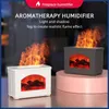 270ml Electric Aroma Diffuser: Simulated Fireplace Flame Effect Air Humidifier, Aromatherapy Mist Sprayer & Air Purifier