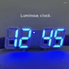 Horloges Murales LED Réveil Numérique Montre Suspendue Calendrier de Table Électronique Intelligente