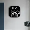 Orologi da parete Grande orologio digitale a LED Telecomando Temperatura Data Display settimanale Allarmi elettronici a parete per l'arredamento del soggiorno
