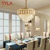 Lustres TYLA lustre lumière suspension postmoderne or luxe maison luminaire LED pour salon salle à manger décoration