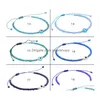 Perlé Turc Oeil Bracelet Bleu Mauvais Yeux Chanceux Couple Bracelets Pour Femmes Colorf Cristal Perle Corde Chaîne Tissé Bijoux Drop Delivery Dhrkn