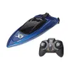 ElectricRC Boats Mini 5kmh elektrische snelheid RC boot waterdicht 24GHz afstandsbediening waterscooters schip met LED-licht voor kinderen Holiday Party Gift 230724