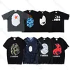 Summer Mens Designer Tees Casual Man Lose Tees z literami Drukuj krótkie rękawy