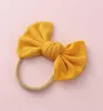 Haaraccessoires Baby Boog Hoofdband Nylon Hoofdbanden Gebreide Banden Voor Kinderen Meisjes Zachte Haarband Geboren Peuter