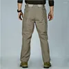 Pantalon homme respirant militaire pantalon homme tactique 2023 Cargo étanche portable décontracté armée multi-poches