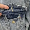 Herrjackor American Vintage Denim Coat Classic Fashion High Quality Wash Done Old Men Women Single Breasted Jacket Rockar J230724