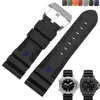 Watch Band For Panerai SUBMERSIBLE PAM 441 359 Soft Silicone Rubber 24mm 26mm Men Strap Accessories Bracelet212R