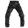 Pantalon masculin 2023 Cargo de randonnée de randonnée de combat militaire pour hommes pantalons sportifs tactiques camouflage trekking chasse extérieur pantalon mâle