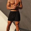Running Shorts Summer Fitness Męski trening ćwiartki pantom Casual Mens Athletic Bez kieszeni wyróżnij się dla mężczyzn