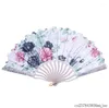 Feestgunst 100 stks Bruiloft Hand Fan Bamboe Chinese Vouwen Craft Fans Gunsten