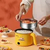 1.8L US Plug 6.9 Electric Cooking Pot - Multi-Functional Shabu, Stir-Fry, Braise, Steam & Non-Stick - Enjoy Double Deliciousness with Hot Pot & Stir-Fry!