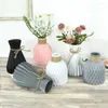 Vases panier vivant noir Vase Prink Arrangement maison Pot moderne en plastique bleu fleur chambre décor nordique blanc