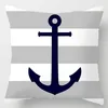 Poduszka Dekor Home Decor Ocean Sailor Cover Cover rzut do sypialni sofa poduszka samochodowa 45x45 cm 230724