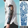 Temporary Tattoos 3pcs/lot full arm sleeve temporary tattoo stickers juice ink long lasting natural body art painting men boy fake tattoo transfer x0724