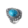 Solitaire Ring Vintage Moonstone Rings for Women smycken Finger Kvinnlig charmig presentuttalande Drop Delivery