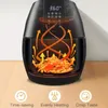 Revolutionera din matlagning med 8-i-1 Air Fryer: 6.3 Qt LCD digital pekskärm, tång, receptbok, non-stick beläggning mer!