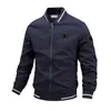 2023 Spring Business Wear Casual Jacket Round Neck Youth Korean Version Slim-Fit Anti-Wrinkle-Free Trend Men's Coat