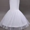 2021 Sexig bröllopsklänning One Hoop Petticoat Crinoline för sjöjungfruklänningar Flounced Petticoats slip Brudtillbehör265b