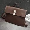 Bortkroppar Kontorsväskor för män Work Bag Messenger Handväskor Designer Business Professional Vintage Leather iPad