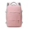 School Bags Pink Women Travel Backpack Water Repellent Anti Theft Stylish Casual Daypack Bag with Luggage Strap USB Charging Port 230724