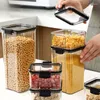 Storage Bottles Food Container Refrigerator Noodle Box Granary Transparent Sealed Can With Lid Bottle Kitchen Snack