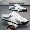 Zapatillas Hombre Verano Deporte Sandalia Malla Mulas Transpirable Casual Playa Chanclas Zapatos Sólido Plano Baotou Zapatillas de baño Exterior Hombre Diapositivas 230724